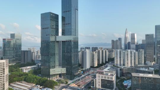 深圳南山区软件产业园科技园建筑群航拍视频素材模板下载