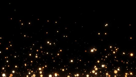 金色唯美粒子(循环)-alpha透明通道