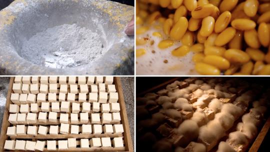 含有石膏成份的南方豆腐乳高清在线视频素材下载