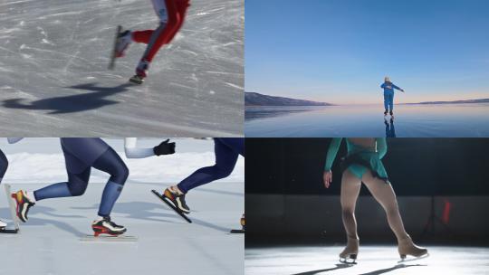 【合集】专业运动员花样溜冰练习