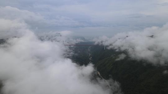 贵阳坝陵河大桥航拍