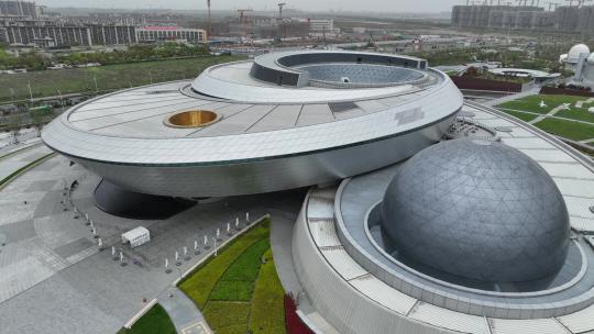 上海天文馆航拍视频素材模板下载