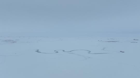 莫日格勒河天下第一曲河冬日雪景