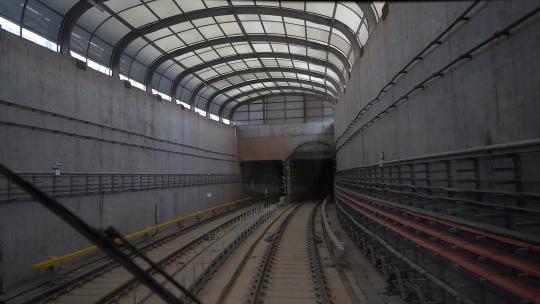 隧道地铁跑车高清视频素材