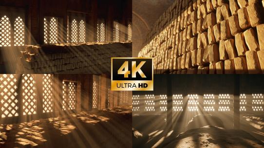 白酒酿酒酒曲烧坊制曲酒窖酒糟发酵古法酿酒高清在线视频素材下载