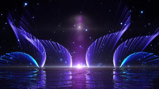 大气梦幻粒子舞台歌曲年会晚会背景5视频素材模板下载
