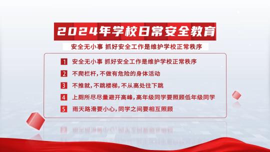 红色科技字幕展示