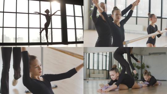 【合集】跳芭蕾舞的女孩视频素材模板下载