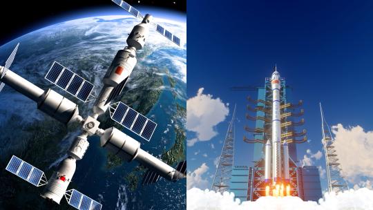 火箭发射 航天科技发展北斗卫星神舟十五号