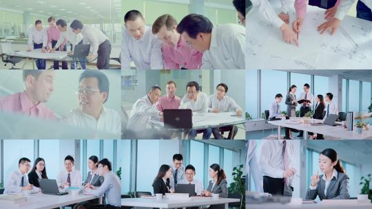 原创MINI拍摄高端商务团队讨论合集4K