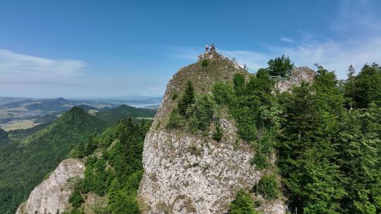 山脉的鸟瞰图