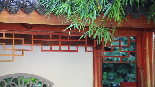 意境竹林竹影，中式古典园林