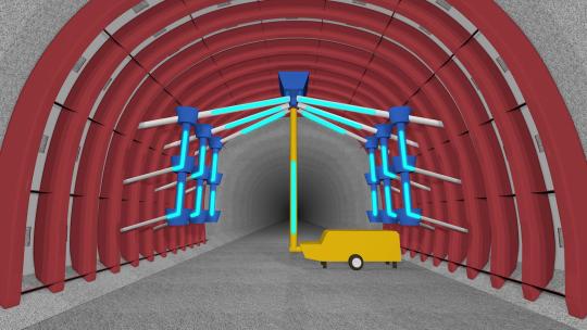 3d三维铁路高铁隧道施工工艺动画展示