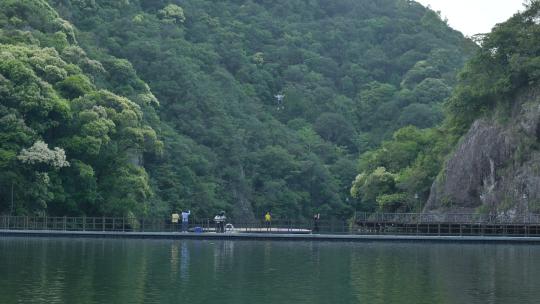 浙江温州楠溪江自然风景，龙湾潭