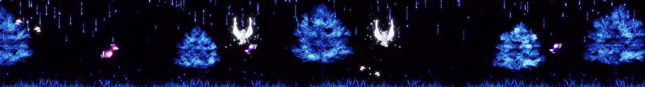 粒子天使树8K全息投影视频LED播放素材