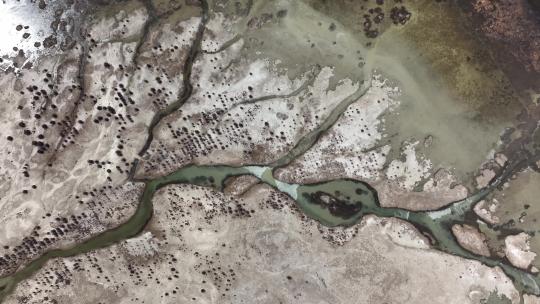 西藏定结县湿地公园航拍高原湿地航拍视频素材模板下载