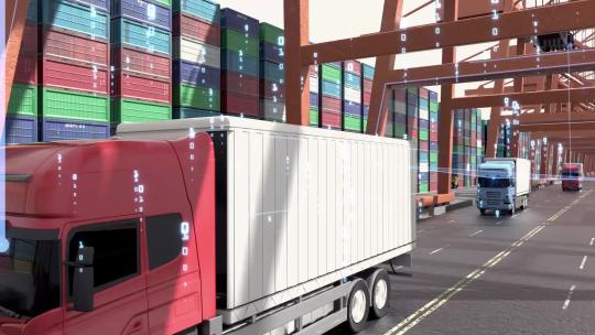 国际贸易交通运输货车飞机轮船运输
