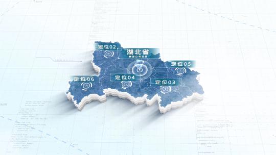 简洁地图数据展示_湖北省