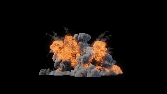 4k巨大的大型爆炸烟尘火光光效-alpha (3)