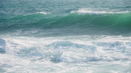 大海海水浪花升格慢动作
