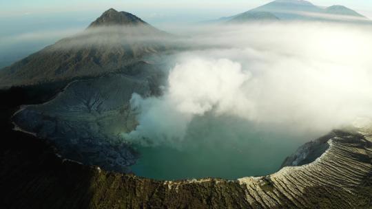 印度尼西亚火山口
