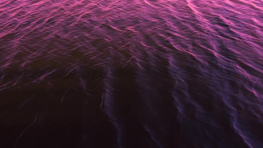 4K紫红色的水波纹流动