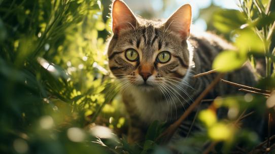 宠物小猫哺乳动物猫咪家猫科萌宠虎斑猫高清在线视频素材下载