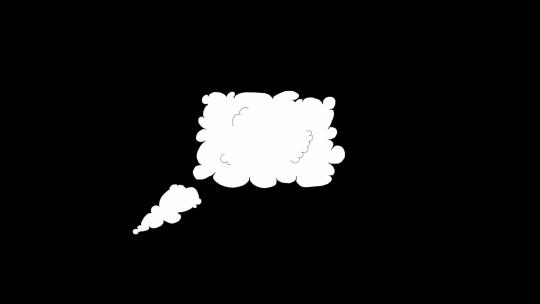 4kMG二维动画卡通喜气云朵烟雾元素素材 (5)视频素材模板下载