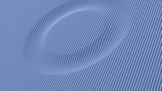 灰色鼓点波浪粒子圈 动感节奏光波 4k抽象VJ
