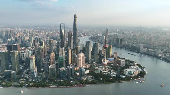 上海航拍城市空镜头