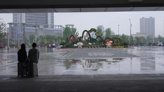 连云港站雨天