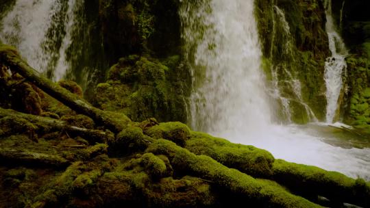 俄勒冈州美丽的瀑布