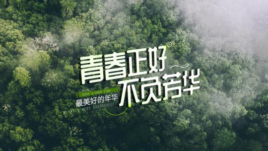 四组清新森林系自然田园风格文字标题