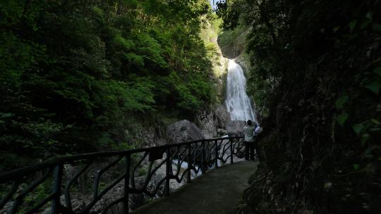 浙江温州楠溪江自然风景，龙湾潭