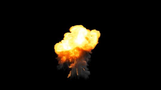 4k空中爆炸的浓烟火光光效-alpha (5)