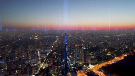 未来城市智慧城市未来世界AI人工智能元宇宙