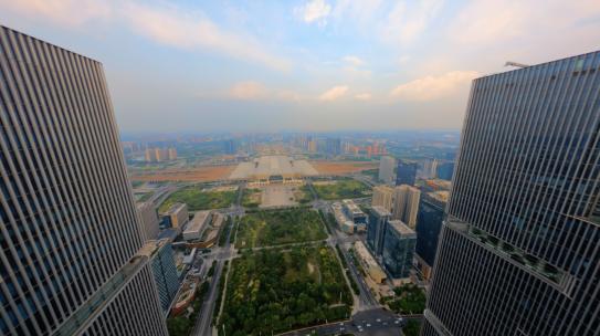 【fpv】穿越绿地双子塔俯瞰郑州东站