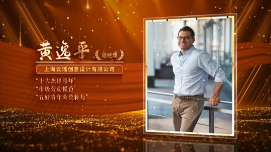 【无插件】人物介绍表彰颁奖图文AE模板