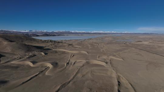 西藏当却藏布水系高原湖泊航拍