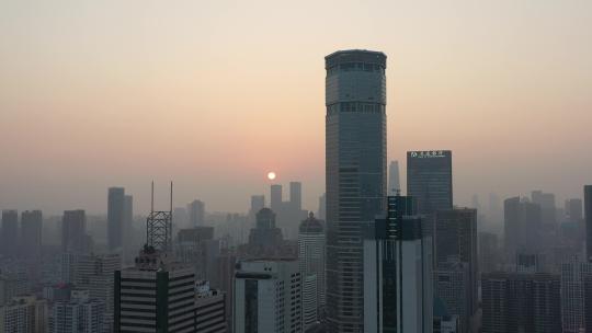 华强北晚霞、落日