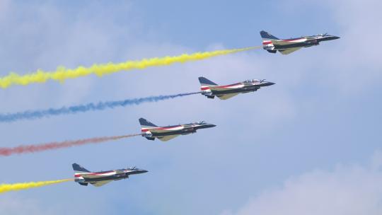 稳定：长春航展空军八一飞行表演队歼10战机