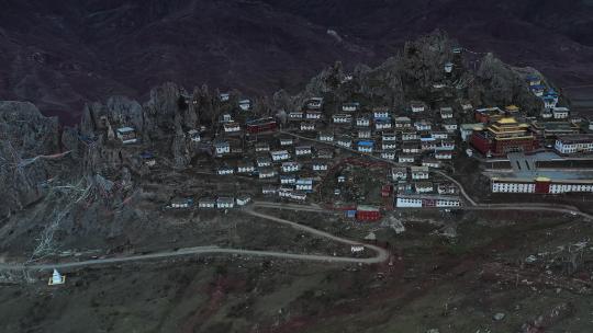 西藏丁青县孜珠寺视频素材模板下载