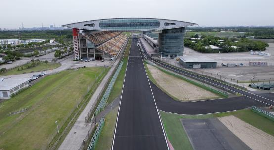 航拍·上海国际赛车场·空镜头