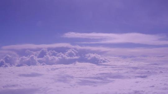 4k高清飞机航班拍摄云海·(1)