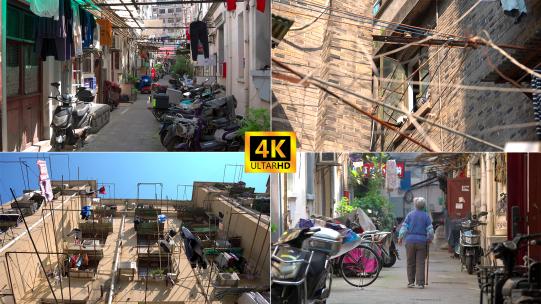 上海旧弄堂老建筑人文高清在线视频素材下载