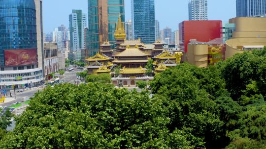 静安寺全景前推