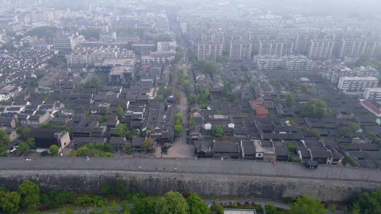 4k  航拍南京老门东历史古迹古建筑景观视频素材模板下载