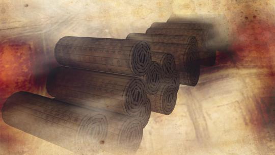 历史古籍竹卷名著视频素材模板下载