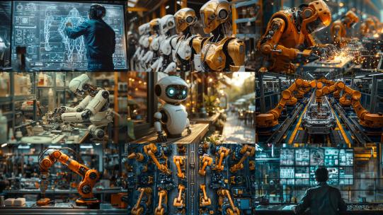 机器人制造 高科技 AI智能 新质生产力高清在线视频素材下载