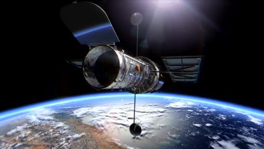 哈勃望远镜 太空 卫星 通信视频素材模板下载
